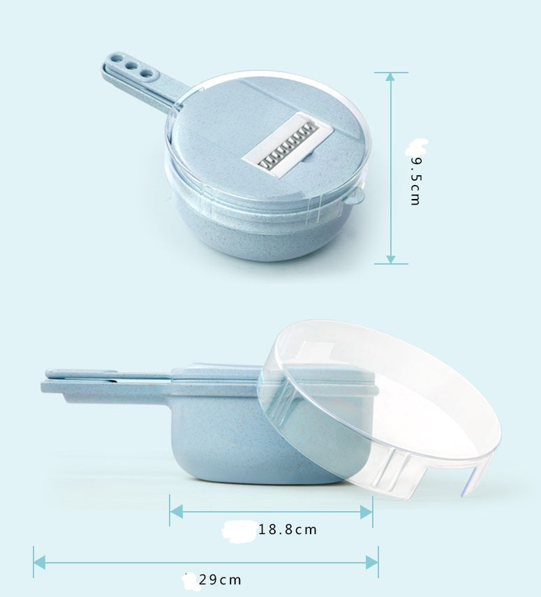 8-in-1 Mandoline Slicer & Vegetable Cutter with Strainer – Multi-Functional Kitchen Tool