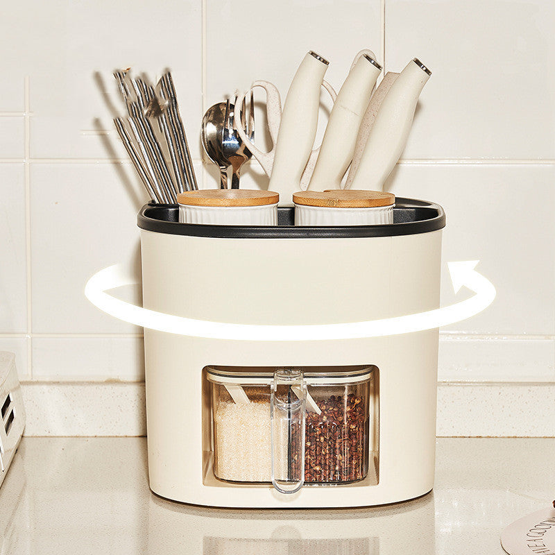 Multifunctional Kitchen Storage Organizer – Large-Capacity Holder for Cutlery, Chopsticks, Spoons & Knives