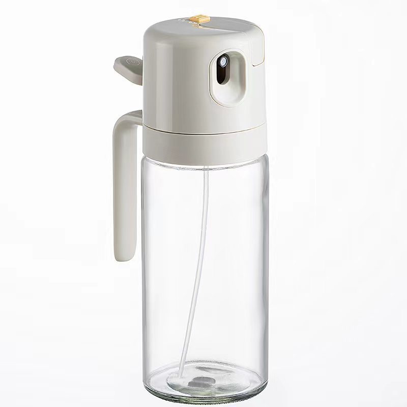 2-in-1 Oil Sprayer Bottle & Dispenser – BBQ Cooking Oil Mister for Olive Oil, Vinegar, and Baking