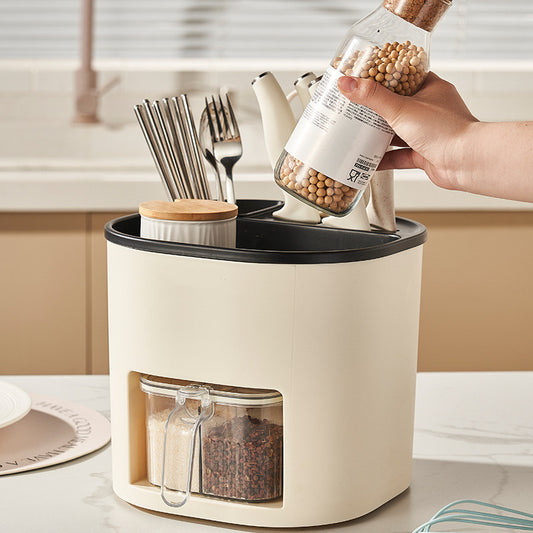 Multifunctional Kitchen Storage Organizer – Large-Capacity Holder for Cutlery, Chopsticks, Spoons & Knives